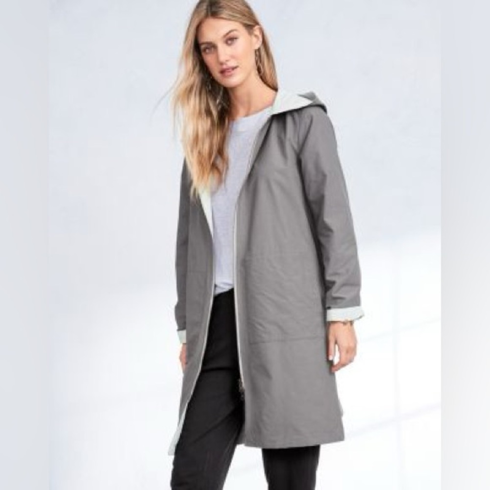 EILEEN FISHER Organic-Cotton & Nylon Reversible Jacket XS